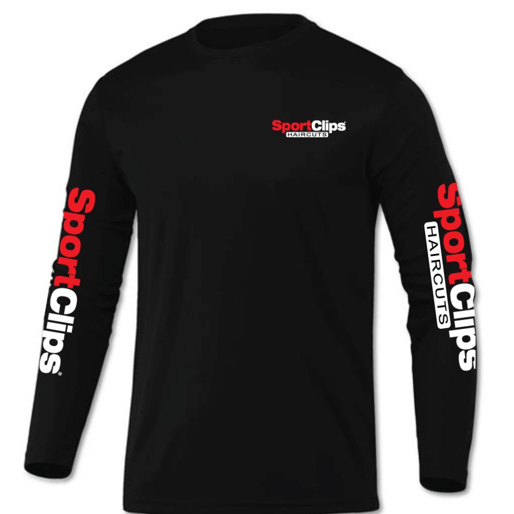 Men’s Long Sleeve Sport Clips Logo Tee