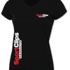 Ladies Sport Clips Side Logo Tee - 2X-Large, Black